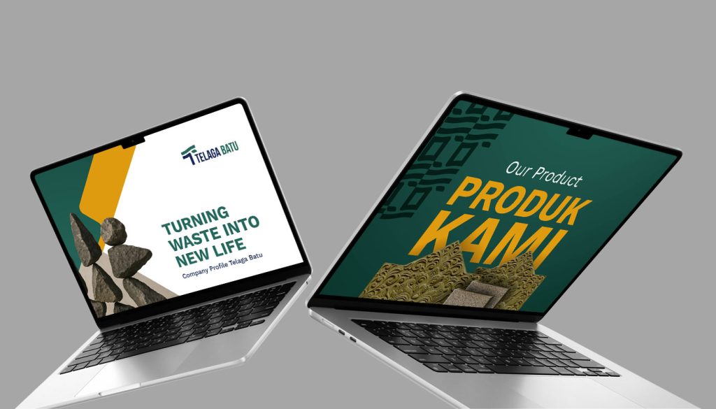 contoh desain company profile digital telaga batu