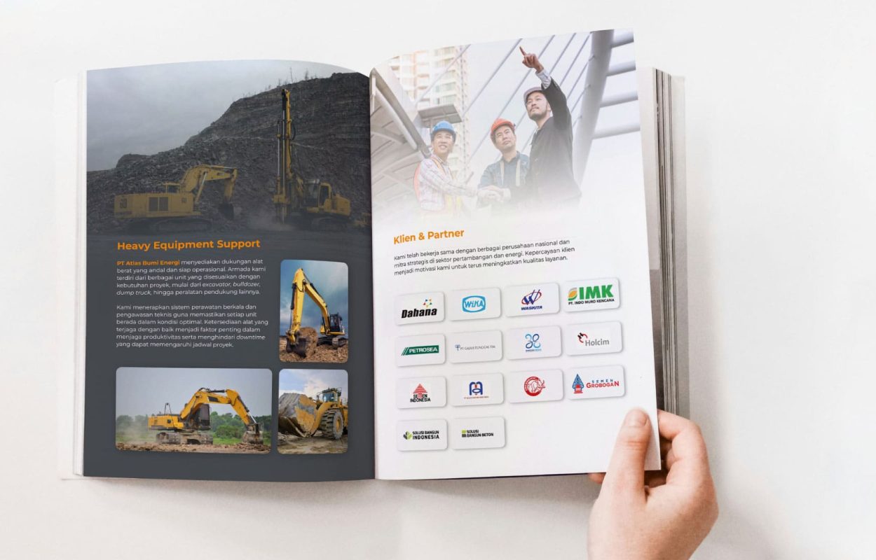 desain profil perusahaan tambang modern