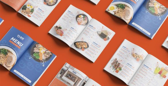 desain buku menu kuliner jepang